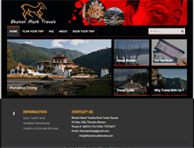 Tablet Screenshot of bhutanmusktravels.com